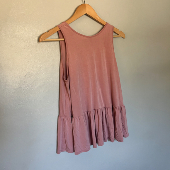 Anthropologie Alya peplum top in soft blush pink Small - Picture 6 of 9